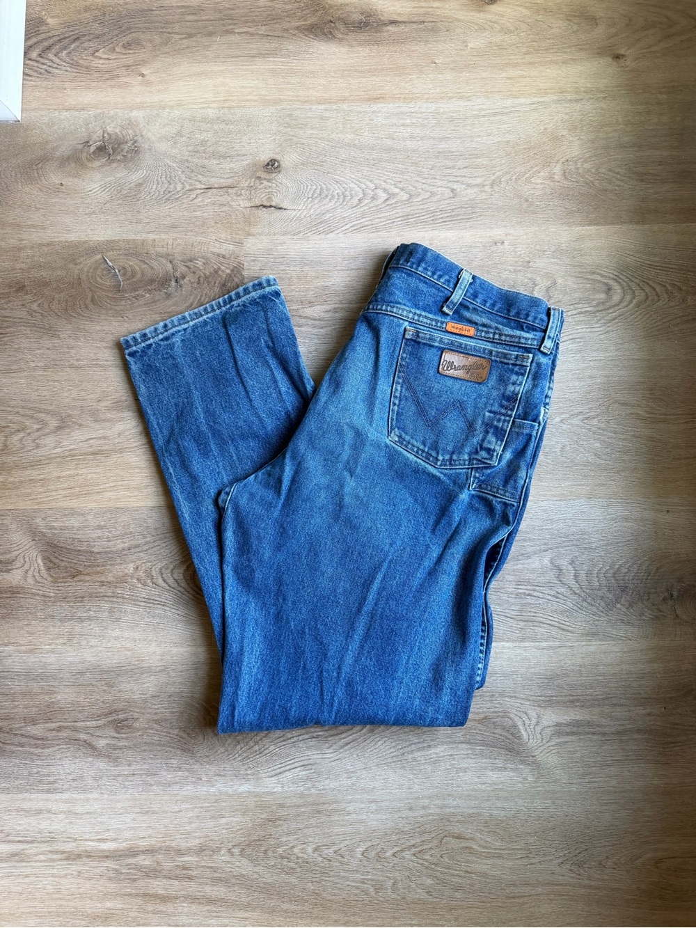 Wrangler FR Flame Resistant Relaxed Fit Blue Denim (40x33) Jeans FR31MWZ